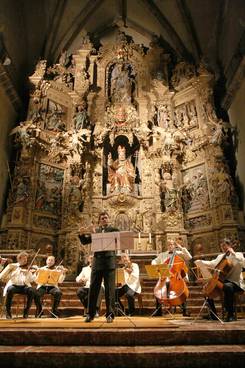Musiciens, retable de l'église Saint-Pierre